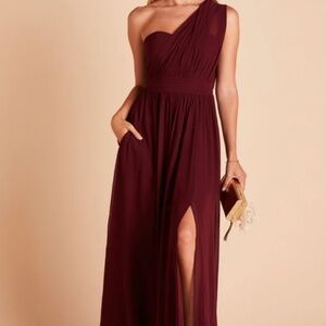 Grace Convertible Birdy Grey Dress in Cabernet